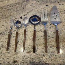 Ekco Epic Eterna Canoa Muffin Juego de Servir 6 Piezas Cucharón Pastel Servidor Cuchillo de Mantequilla