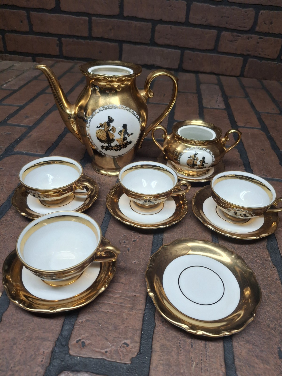 Winterling Kirchenlamitz Bavaria Tea Cup Saucer Plate Gold Bundle Lot