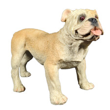 Vintage Castagna Resin Bulldog Figure Standing 1990 Collectable Cute Ht 9.4cm