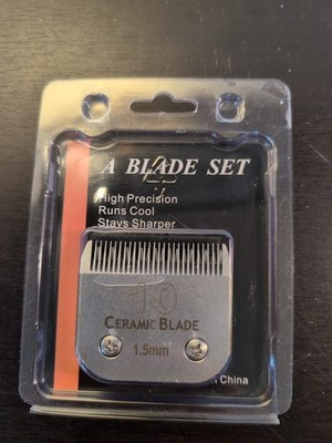 #10 CERAMIC BLADE 1.5mm Steel Pet Grooming Blade*Fit WAHL,OSTER,MOSER & more