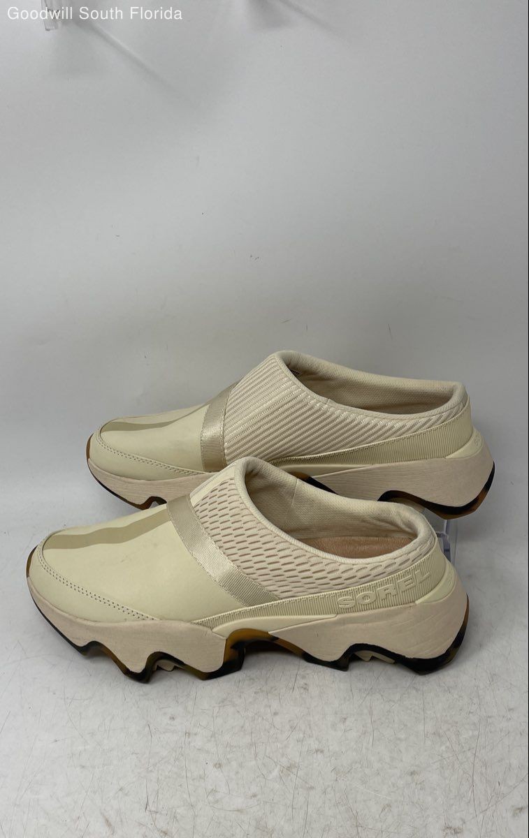 Sorel Womens Kinetic Impact II Mule Yellow Gold Slip-On Sneaker Shoes Size 9.5