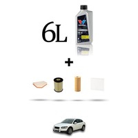 Hoffcar Wartungsset 4 Filter Und 6L ÖL FüR Volvo C30 2.4 D5 132KW Ab 2006