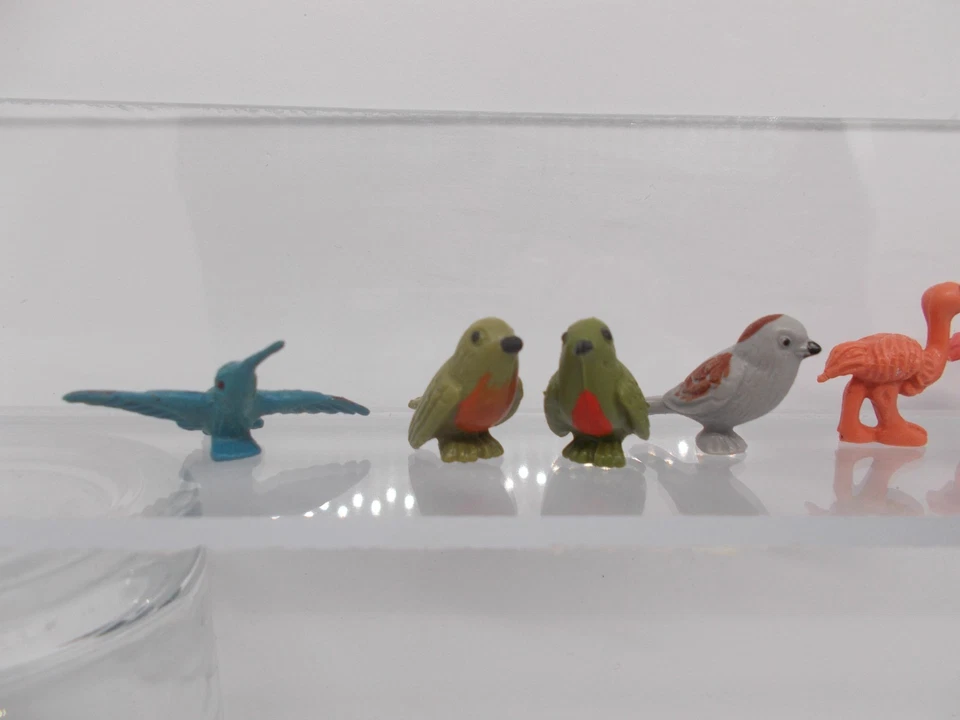 Schleich Minis VÖGEL 9 x Strauß Varianten Spatz Rotkehlchen Kolibri Birds - Bild 2 von 3