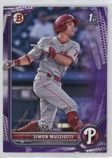 2022 Bowman Prospects Purple Pattern Border /199 Simon Muzziotti #BP-40 6k2
