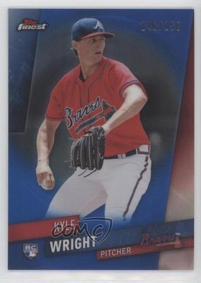 2019 Topps Finest Blue Refractor 146/150 Kyle Wright #87 Rookie RC 03wt