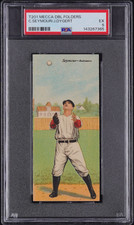 1911 T201 MECCA DOUBLE FOLDERS C.SEYMOUR/J.DYGERT PSA 5