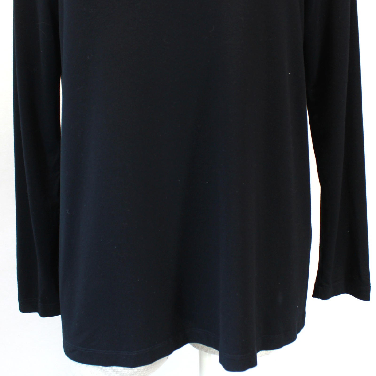Bryan Walker Black Basic Mock Neck Stretch Top Tu… - image 4