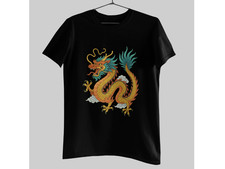 Chinese Dragon T-Shirt  Colorful Oriental Dragon Graphic Tee Unisex