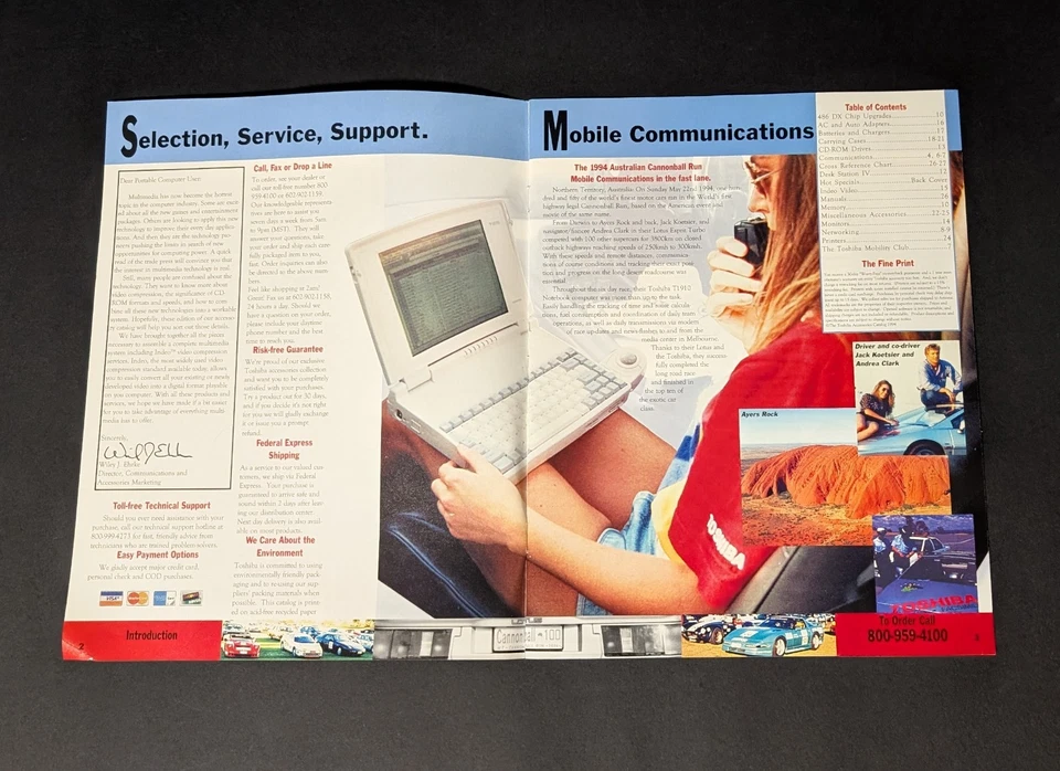 Antigo Toshiba 1994 Computador Acessórios de Inverno Catálogo de Peças Vol 2 Edição 3 94 - Imagem 3 de 4