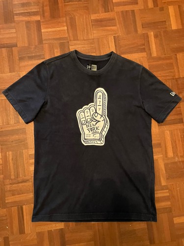 New York Yankees T Shirt Mens Large Slim Fit Navy New Era Baseball Team Tee