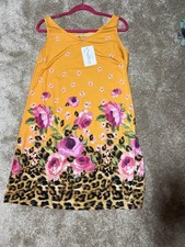 Diva Usa Women's Denny Midi Shift Sleeveless Dress Tangerine