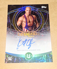 2026 TOPPS WWE UNIVERSE KURT ANGLE AUTO Gold Stone 13/50 ON CARD LEGENDS