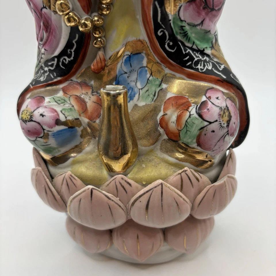 ANTIGUA ESTATUA CHINA BLANC DE CHINA SENTADA GUAN YIN DE 1900 - KWAN YIN Foto 3 de 4