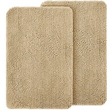 Dog Door Mat Set 2-Piece 30x20, Absorbs Moisture and Dirt, Absorbent Non-Slip...