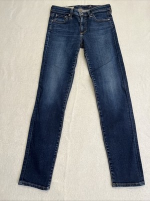 AG Adriano Goldschmied Jeans Womens 26R Prima Cigarette Leg Dark Wash Blue Denim