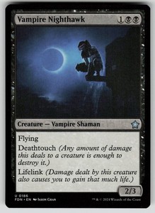 Vampire Nighthawk 186 Foundations Uncommon MTG