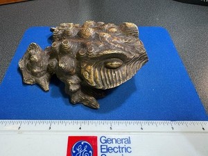 Vintage Decorative  Frog, Toad w/ Bumps, wood or composite, Paper weight