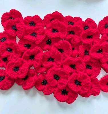 50 Stück Restposten Bulk Roter Mohn 6cm. 