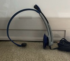 Aiwa HP-M034 Stereo Headphones Blue Gray Wired 3.5mm Jack