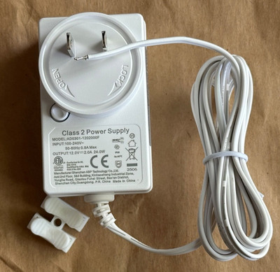 Rollerhouse 12V DC 2-Amp Plug-in Transformer Wall Adapter Power Supply 5FT