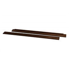 Pemberly Row Hidden Hardware Twin-Full Size Wood Bed Conversion Kit in Espresso