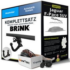Für JAGUAR F-Pace SUV Typ X761 Anhängerkupplung abnehmbar +eSatz 13pol uni. 21-
