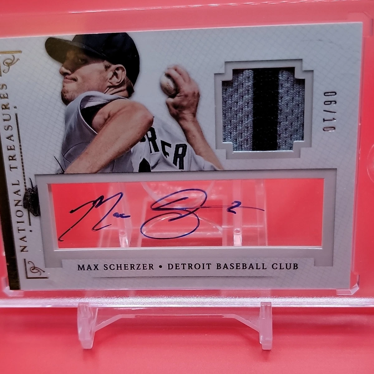 Max Scherzer Detroit Tigers Baseball Serial Numbered Sports