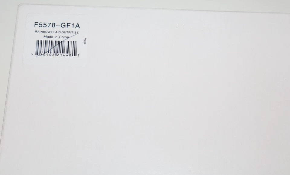 American Girl BITTY BABY TWIN Boy Doll Rainbow Plaid Outfit Set - Image 4 of 4