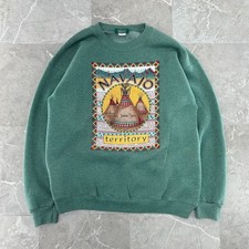 Vintage Navajo Territory Sweatshirt Mens Large Native American Indian Southwest