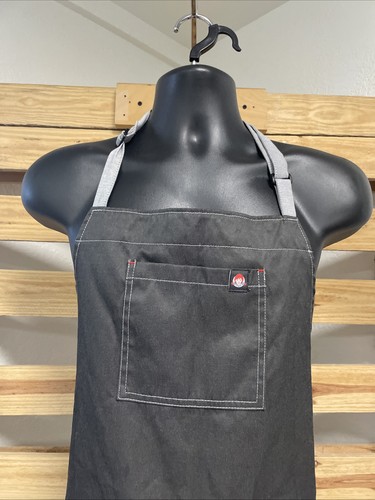 Wendy's Employee Gray Work Apron OS Barco Uniforms Fast Food KG JD - Picture 2 of 5