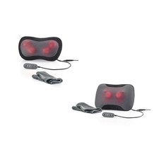 SilverCrest Massagekissen Shiatsu Nackenmassage / Rückenmassage mit Bezug Grau