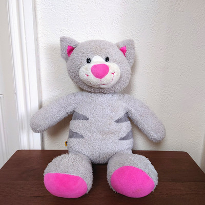 Build A Bear Workshop Snazzy Kitty gestreift grau Katze Plüsch Teddybär Stofftier
