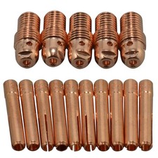 TIG Collet Bodies 15 PCS Kit for PTA SR WP 9 20 25 Welding Torch 1/8" 3.2mm