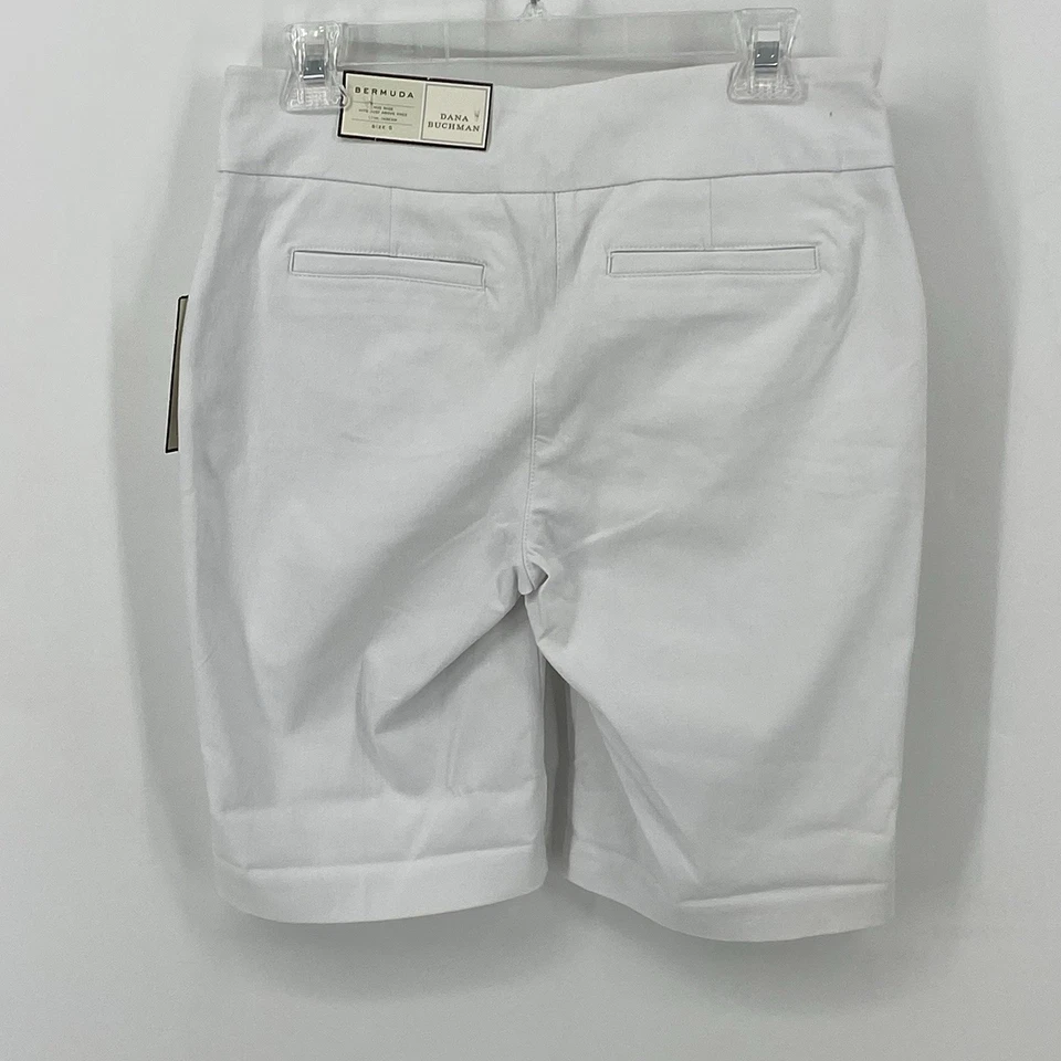 Bermudas blancas para mujer Dana Buchman talla pequeña elásticas nuevas con etiquetas Foto 2 de 4