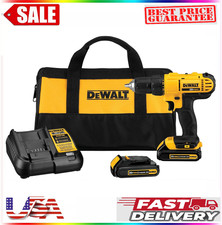 DEWALT 20V Max Cordless Drill Driver Set, 2 Speed, High Performance Motor, Inclu