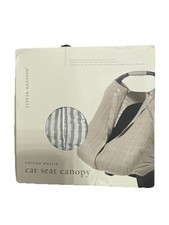 Little Unicorn Cotton Muslin Car seat Canopy - Grey Stripe