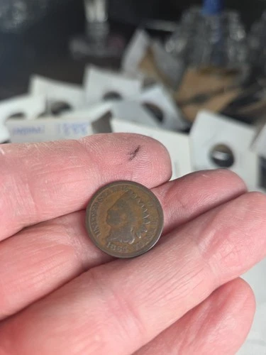 1864 Copper Nickel Indian Head Cent Penny - Very Good Condition - 2-6