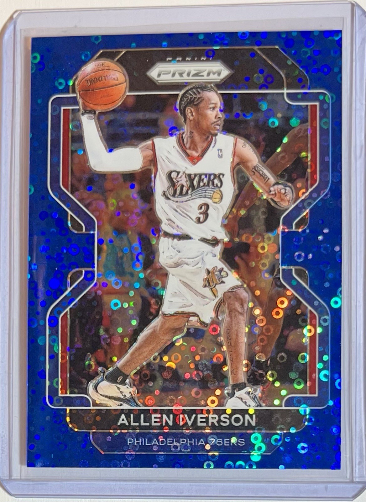 2021-22 Panini Prizm Blue Fast Break /150 Allen Iverson #255 | 76ers LEGEND