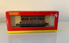 Hornby  R.468 LMS 4 Wheel Coach Maroon  -In Box