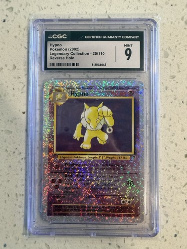 Pokémon Legendary (Collection) Hypno 25/110 Reverse Holo Rare CGC 9 English