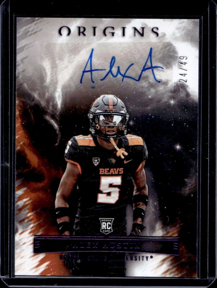 Alex Austin Panini Chronicles Draft Picks Origins Rookie Autographs #OAAAU Purple