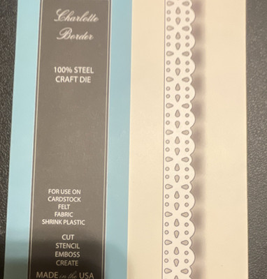 Memory Box Charlotte Border Steel Craft Die Silver Style 98242