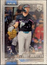 Troy Johnston 2026 Topps Series 1 #317 RC Spring Training Marlins NM-MT