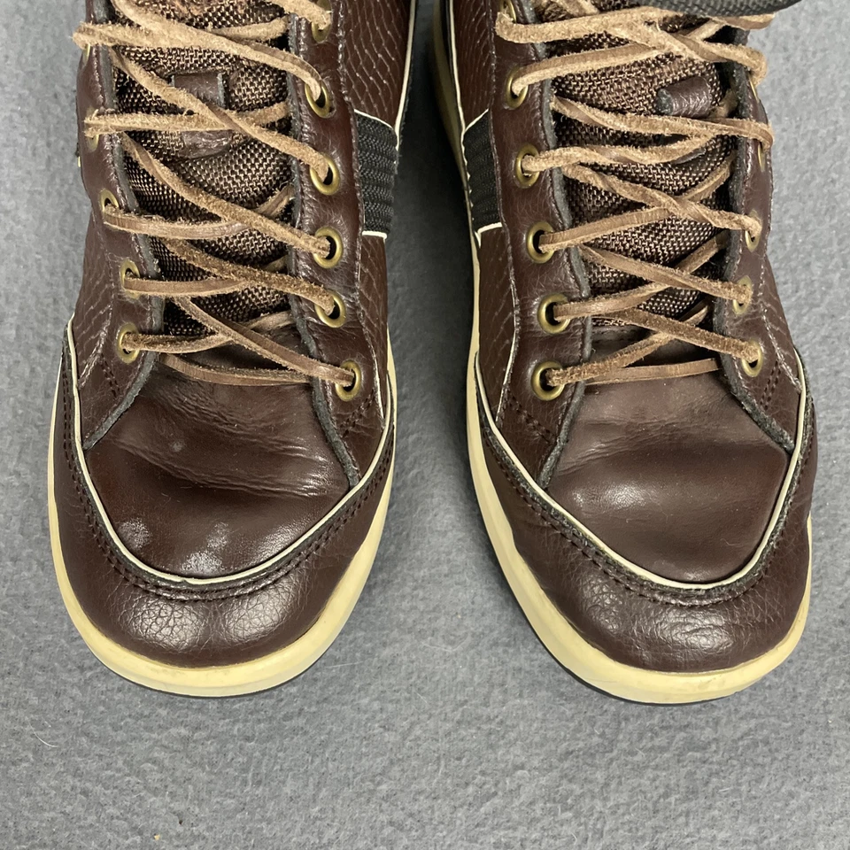 Zapatillas deportivas Coogi High Top CM1103 para hombre talla 7,5 M cuero marrón con cordones RARAS Foto 4 de 4