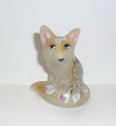 Fenton Glass Natural Native "Dream Catcher" Fox Figurine Ltd Ed #10/23 M Kibbe