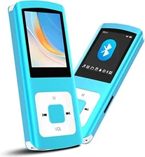 64GB MP3 Player, HiFi Music Player withtooth 5.2, with Voice Blue