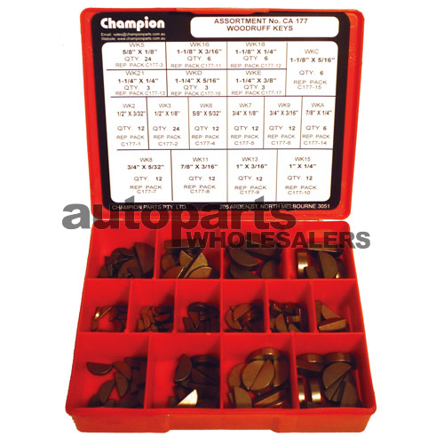 CHAMPION IMPERIAL WOODRUFF KEYS ASSORTMENT KIT (177 Pieces) eBay