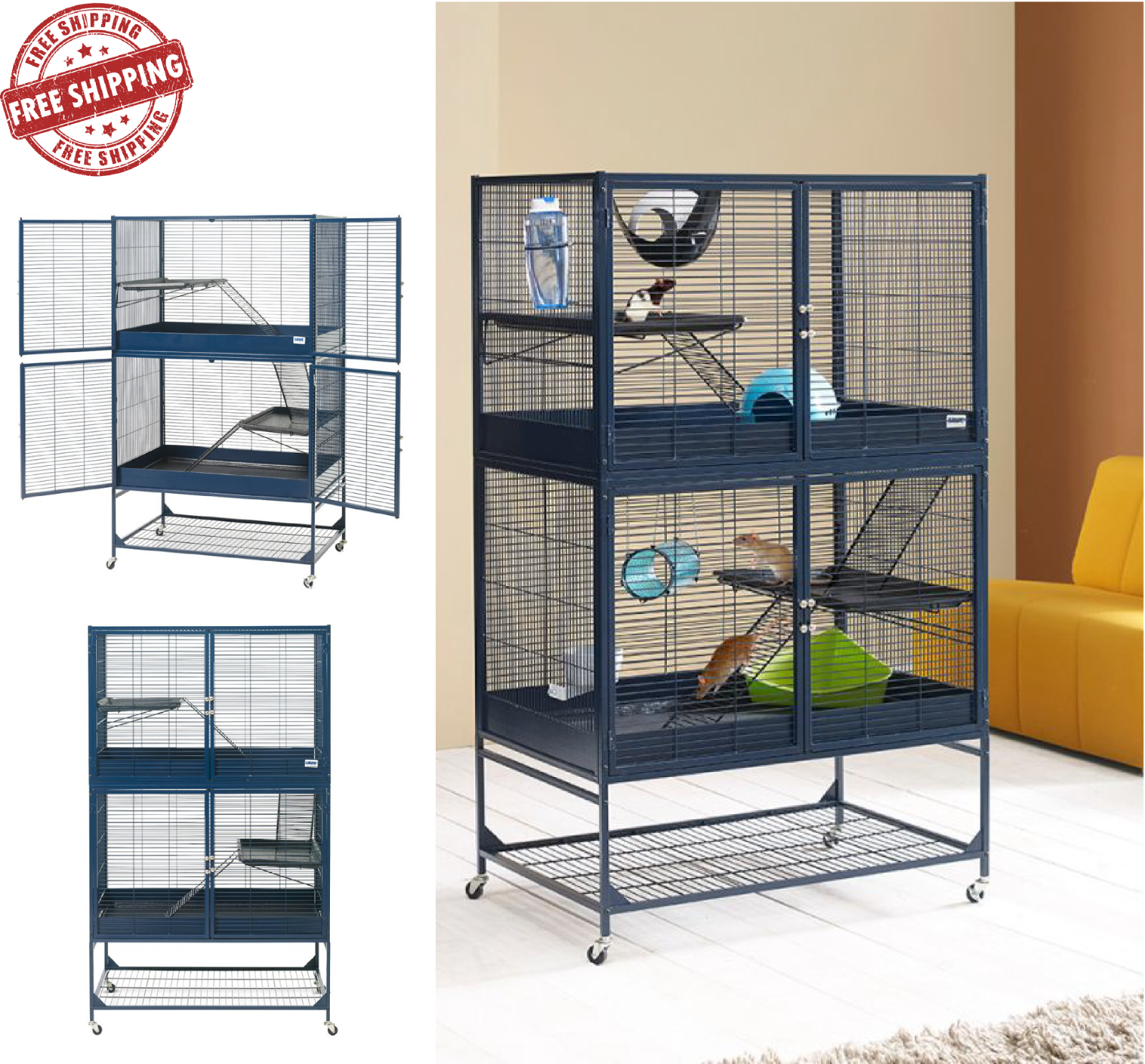 metal aventura huge metal rat ferret chinchilla cage