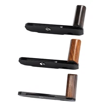 Wood L Hand Grip For Nikon FM2 FM3A FM FE FE2 Camera Aluminum Alloy Baseplate Ax