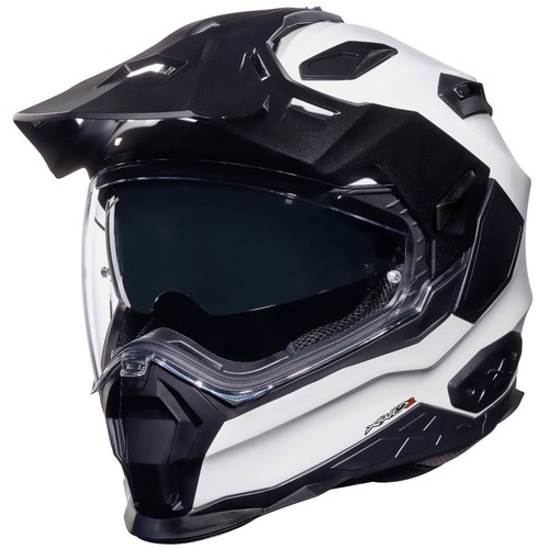 NEXX X.WED 2 XWED Plain White Dual Sport Motorcycle Helmet XS-3XL - Picture 2 of 3